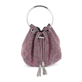 WHITNEY- PINK CRYSTAL POTLI