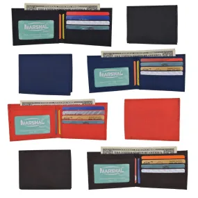 Wholesale Boys Nylon Slim Bifold Compart ID Card Holder Wallets Colors Assorted