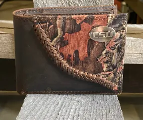 Zep-Pro IWT1FNC-LSU Louisiana State University Tigers 1/2 Mossy Oak Camo/Brown Bi-fold Wallet