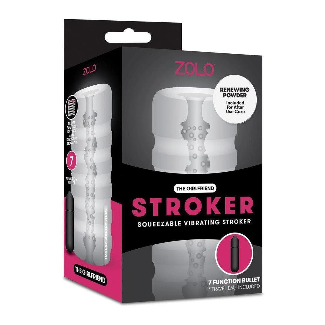 Zolo Couples Play Squeezable 7 Function Vibrating Stroker