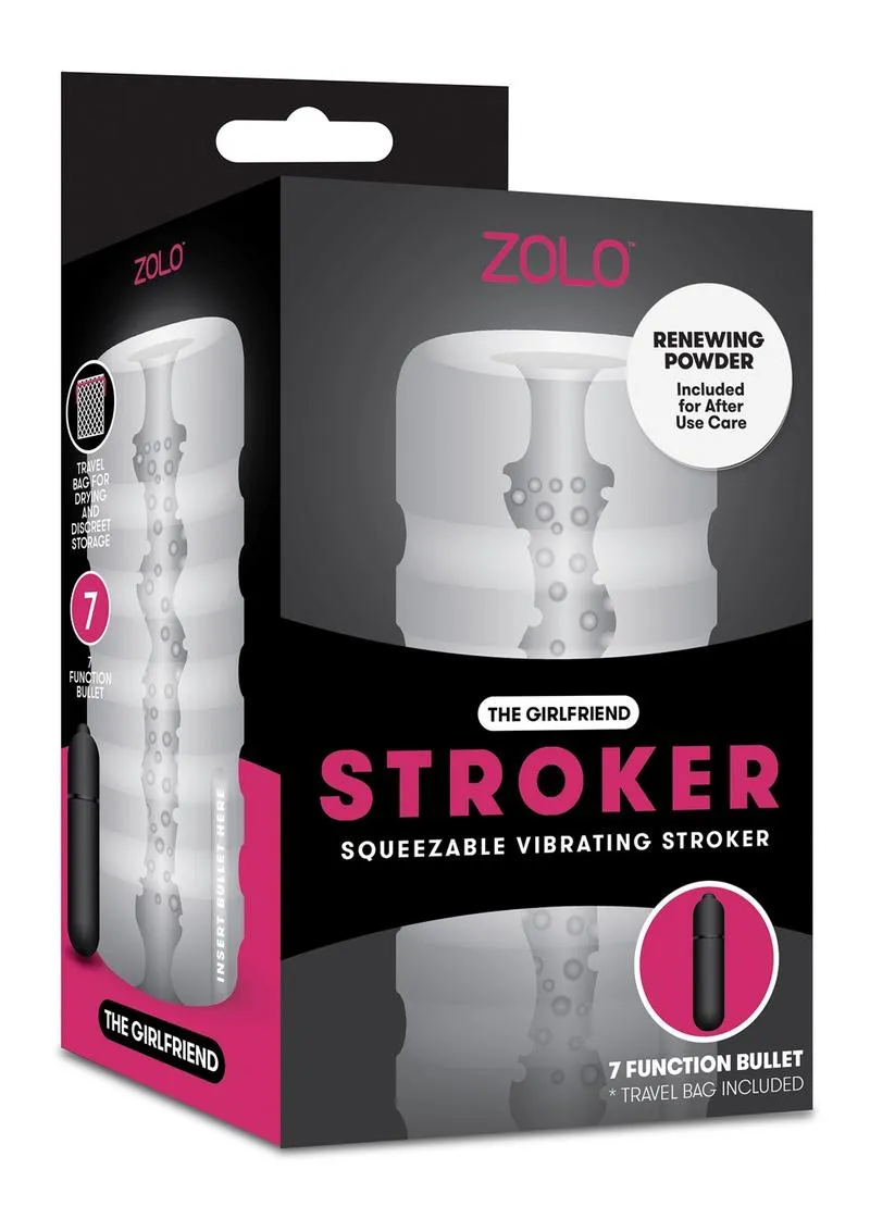 ZOLO The Girlfriend Stroker Squeezable Vibrating Masturbator with Bullet